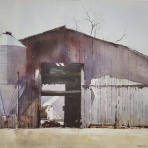 Barn and Farmland by Dean Mitchell