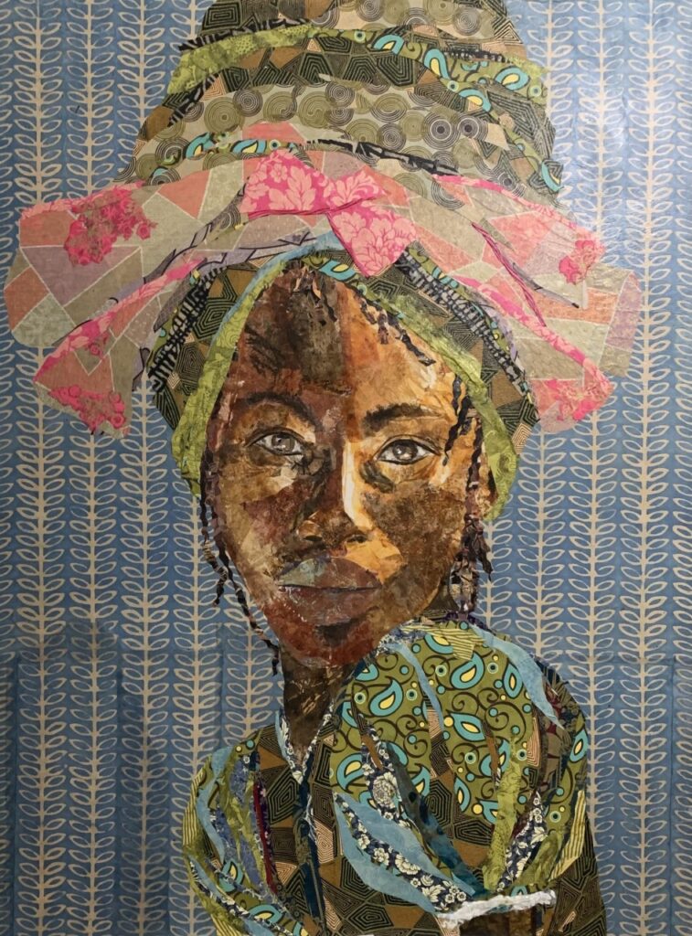 Girl With Fabric Scarf 2022 by Yolanda Ward