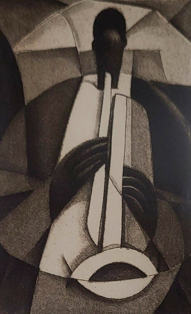 Musical Trance etching by Joseph Holston