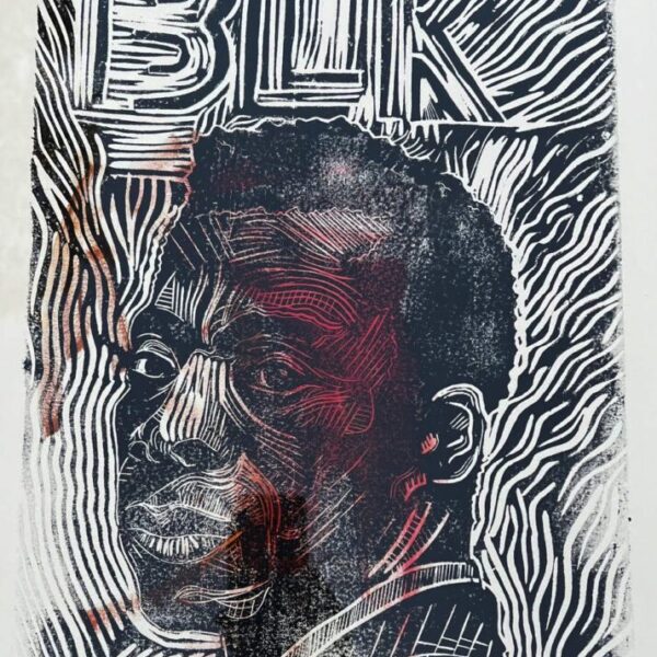 Black Infinite (James Baldwin) by Paul Branton
