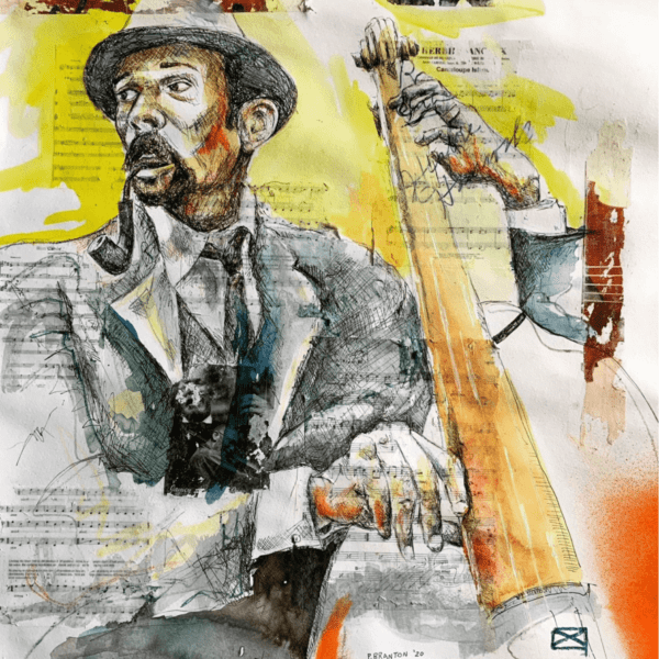 Ron Carter's on Bass by Paul Branton (SOLD)